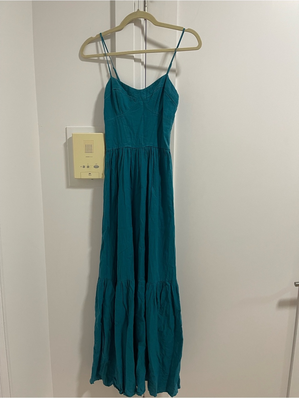 Young Fabulous & Broke Teal Spaghetti-Strap Maxi Dress